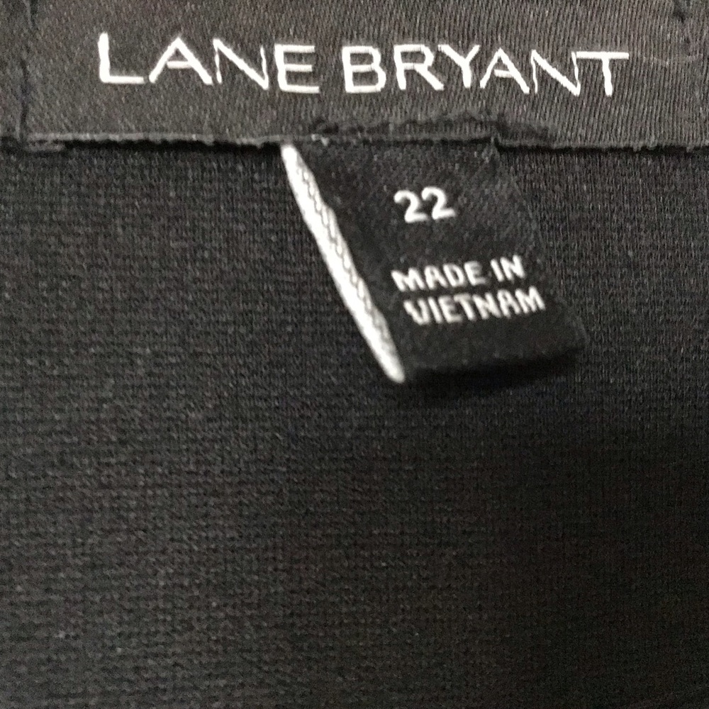 Lane Bryant Women's Black Ponte Peplum Jacket size 22 - Picture 4 of 8
